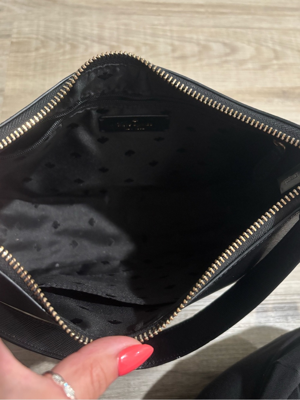 kate spade Black Saffiano Leather Shoulder Bag - Picture 7 of 9